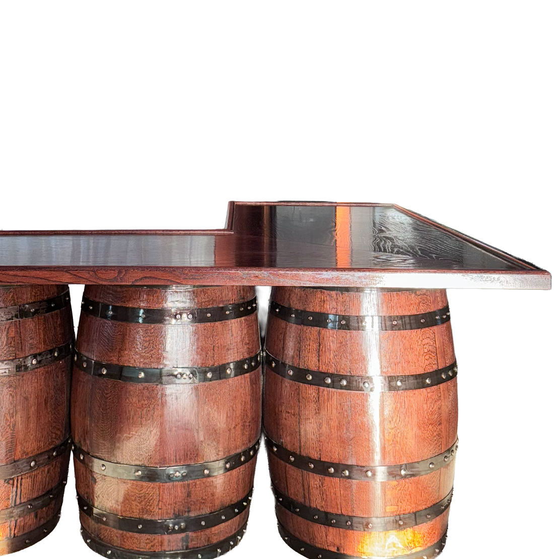 Burlap & Oak™ Large Bourbon Bar- Custom Dimensions available