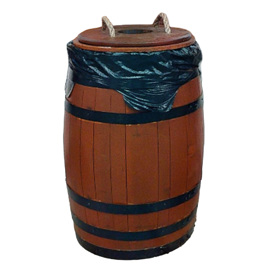 Burlap & Oak™ Bourbon Barrel Trash Can
